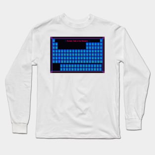 Black Light Periodic Table Long Sleeve T-Shirt